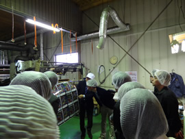 社員の方による説明